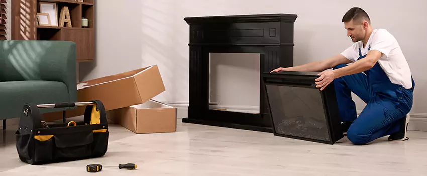 Old Rusted Metal Fireplace Repair And Replacement in Southchase, FL